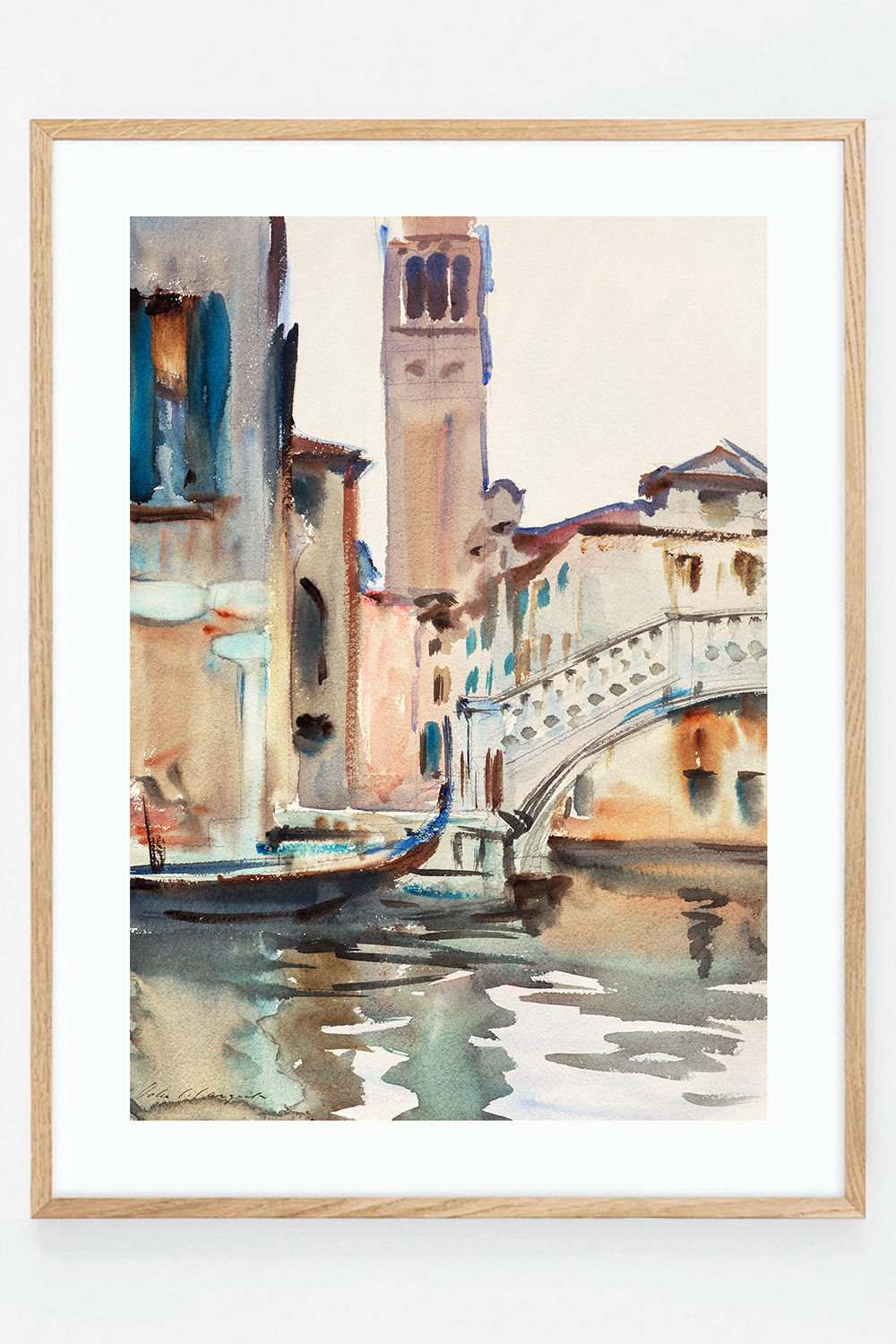 A Bridge and Campanile, Venice
