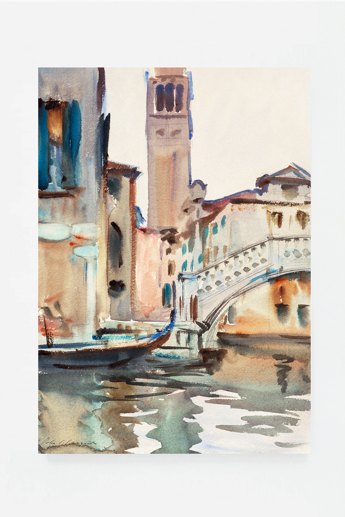 A Bridge and Campanile, Venice