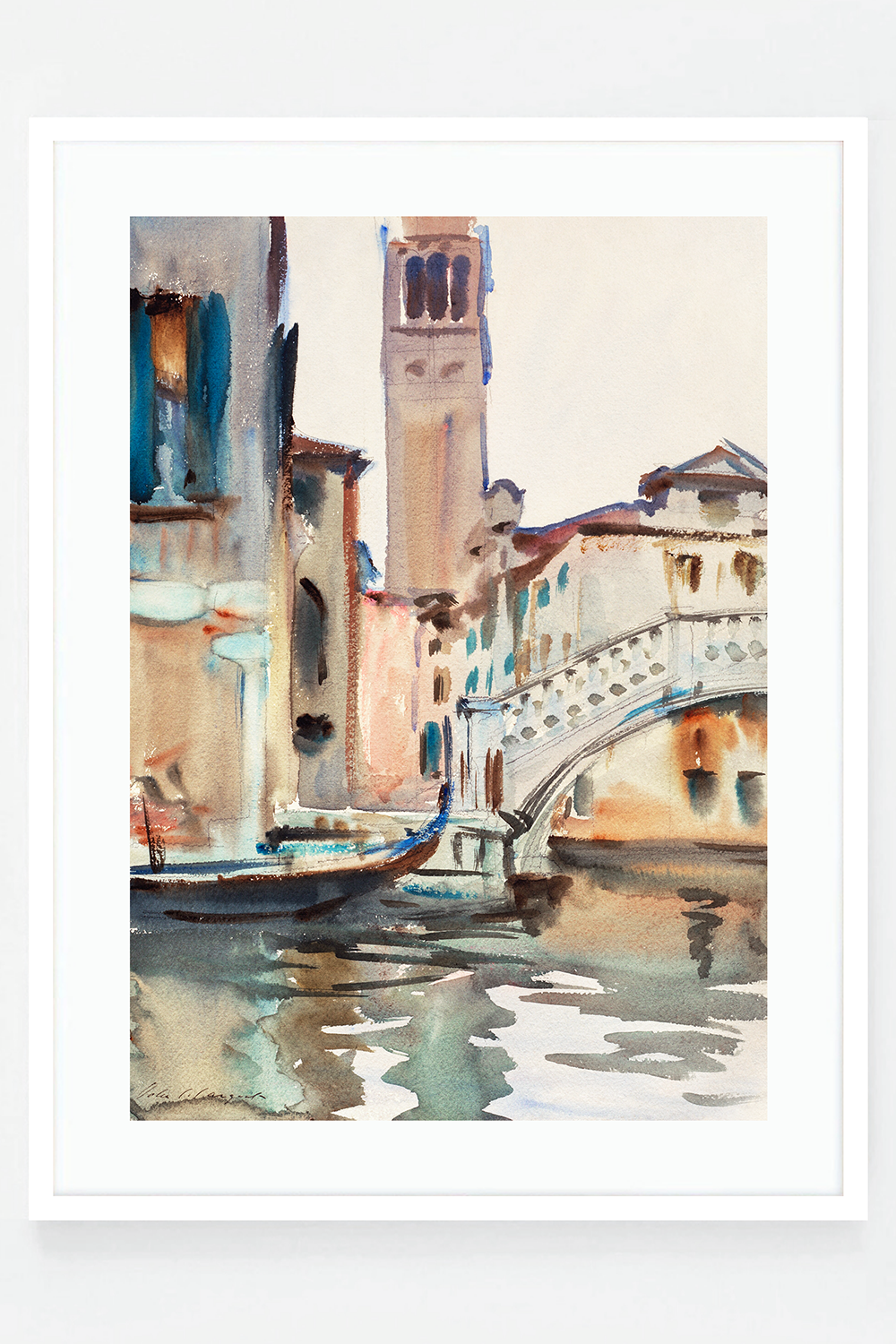 A Bridge and Campanile, Venice