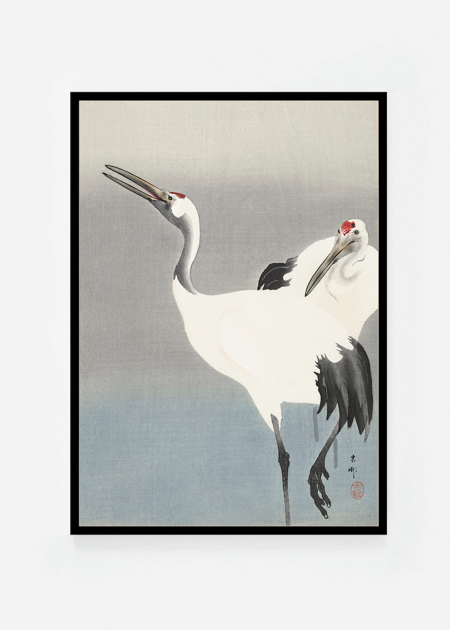 Two cranes