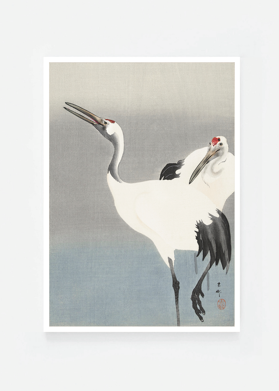 Two cranes