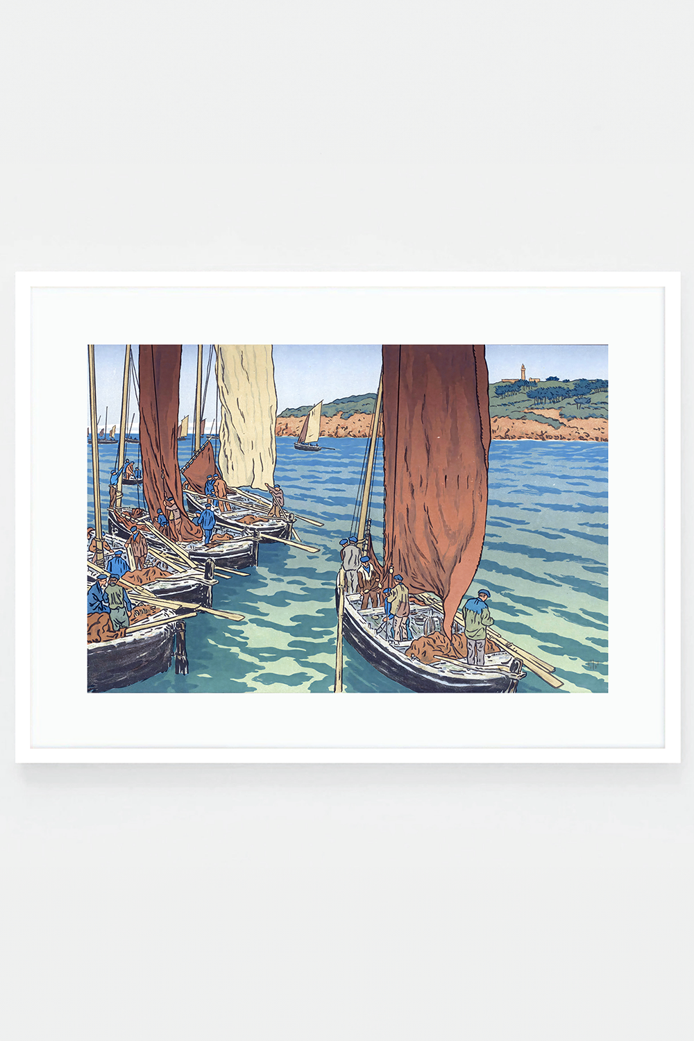 Départ de bateaux à Tréboul