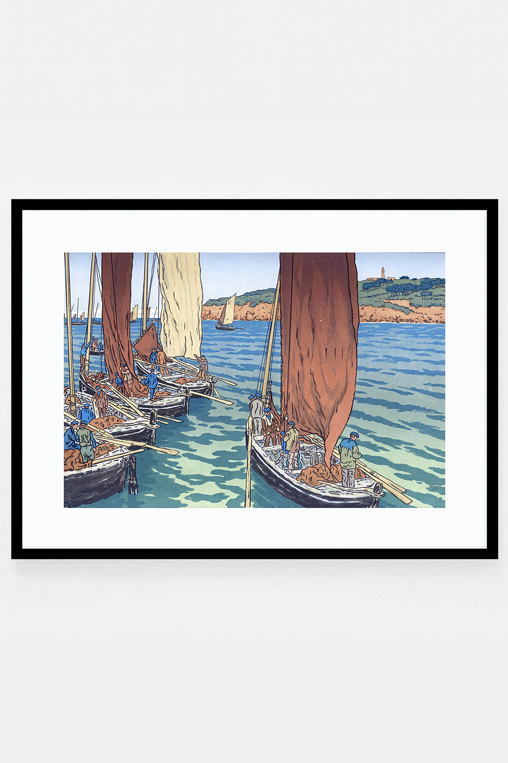 Départ de bateaux à Tréboul