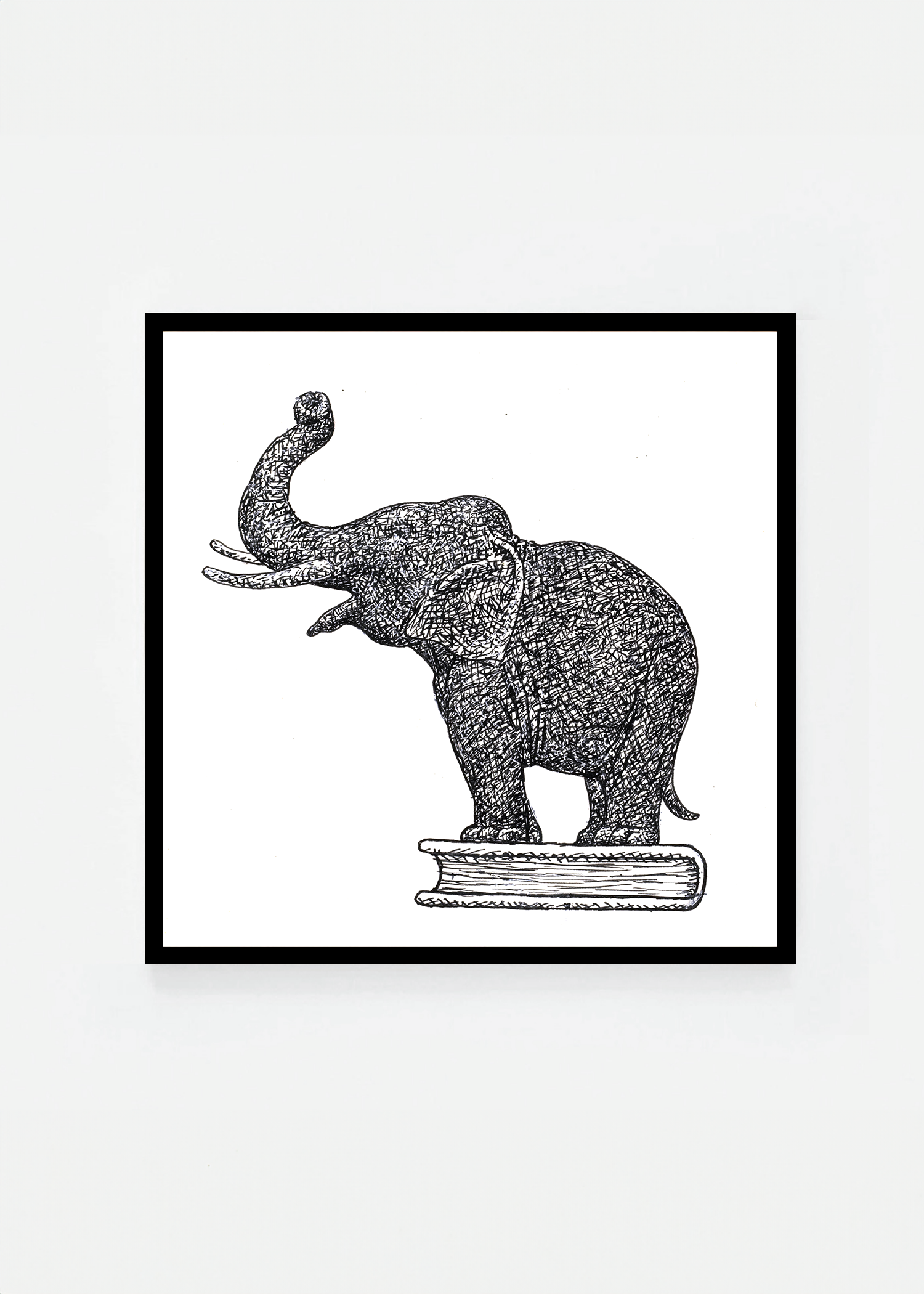 Elephant on book