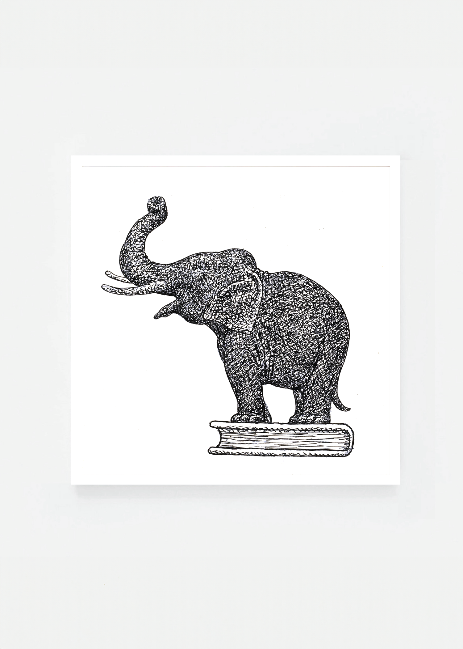 Elephant on book
