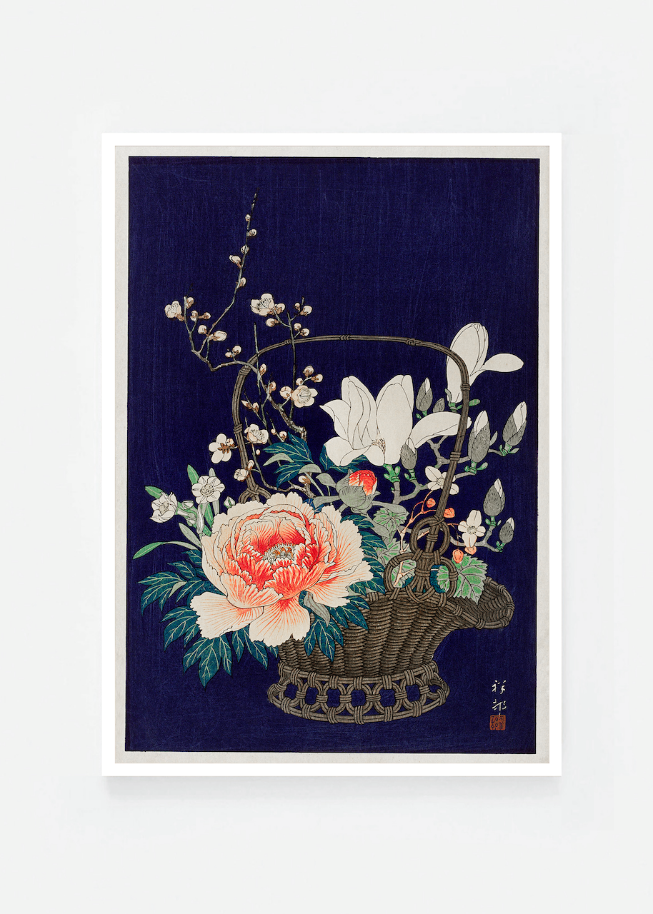 Bamboo flower basket