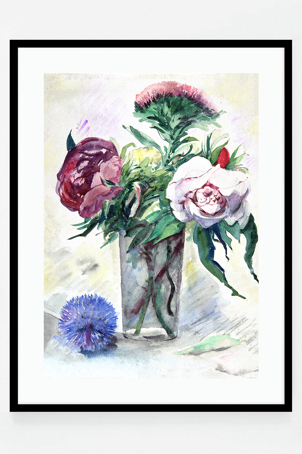 Flowers in a glass vase