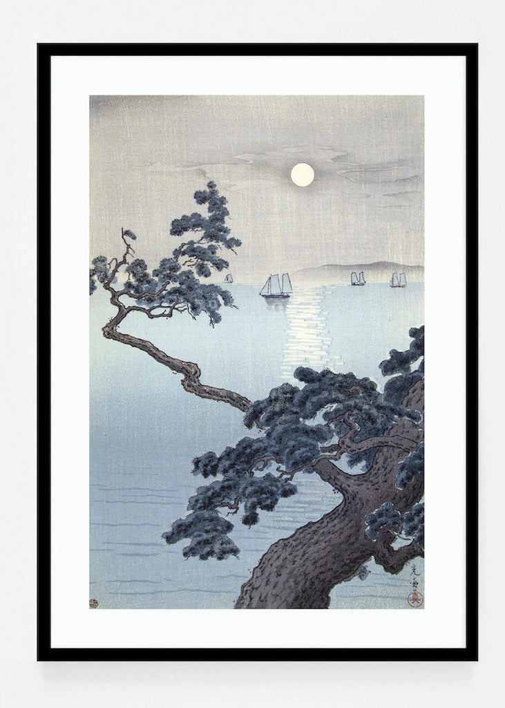 Full Moon at Akashi Beach