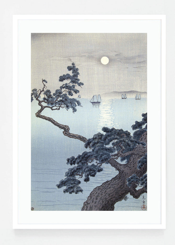 Full Moon at Akashi Beach