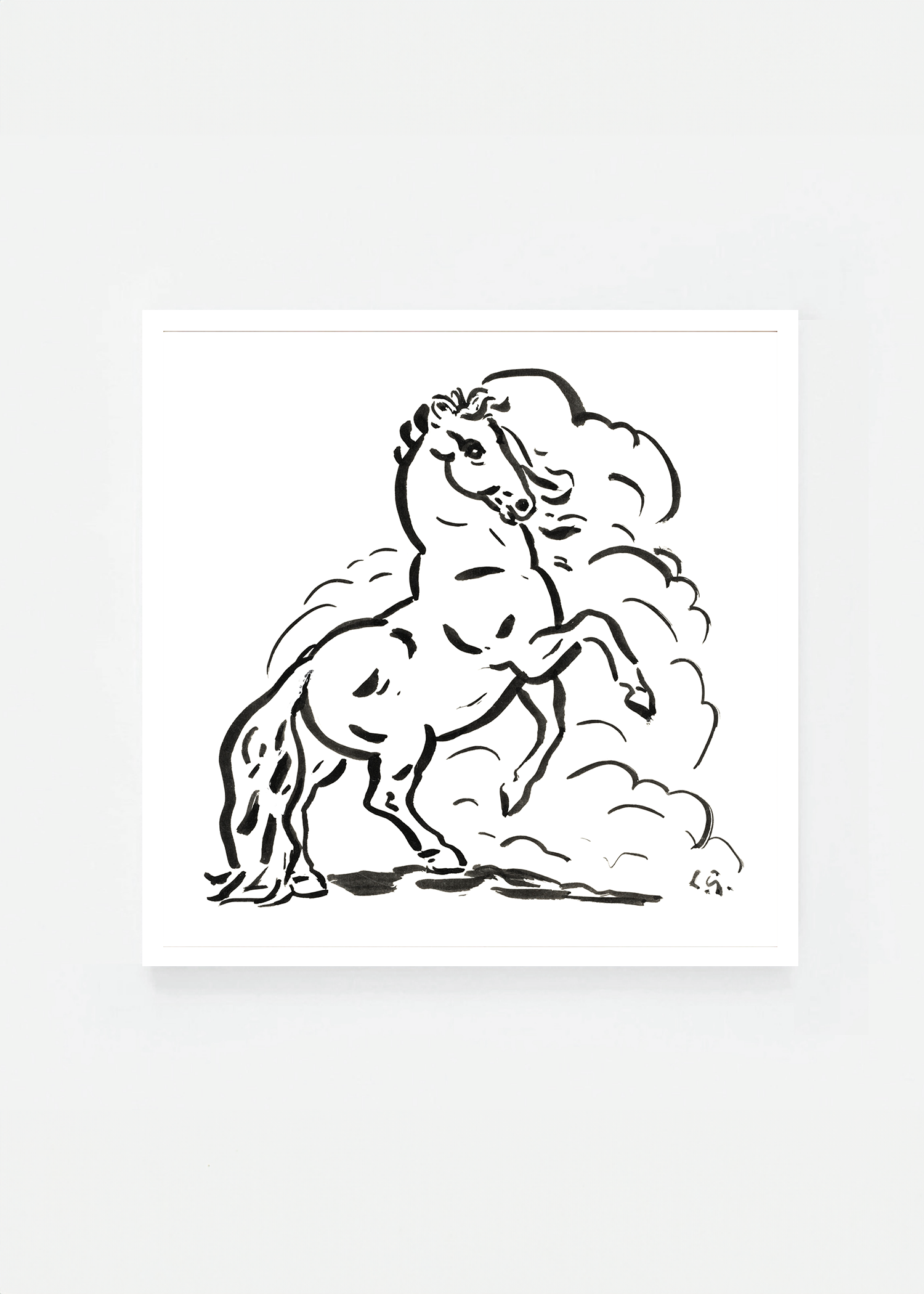 Rearing horse