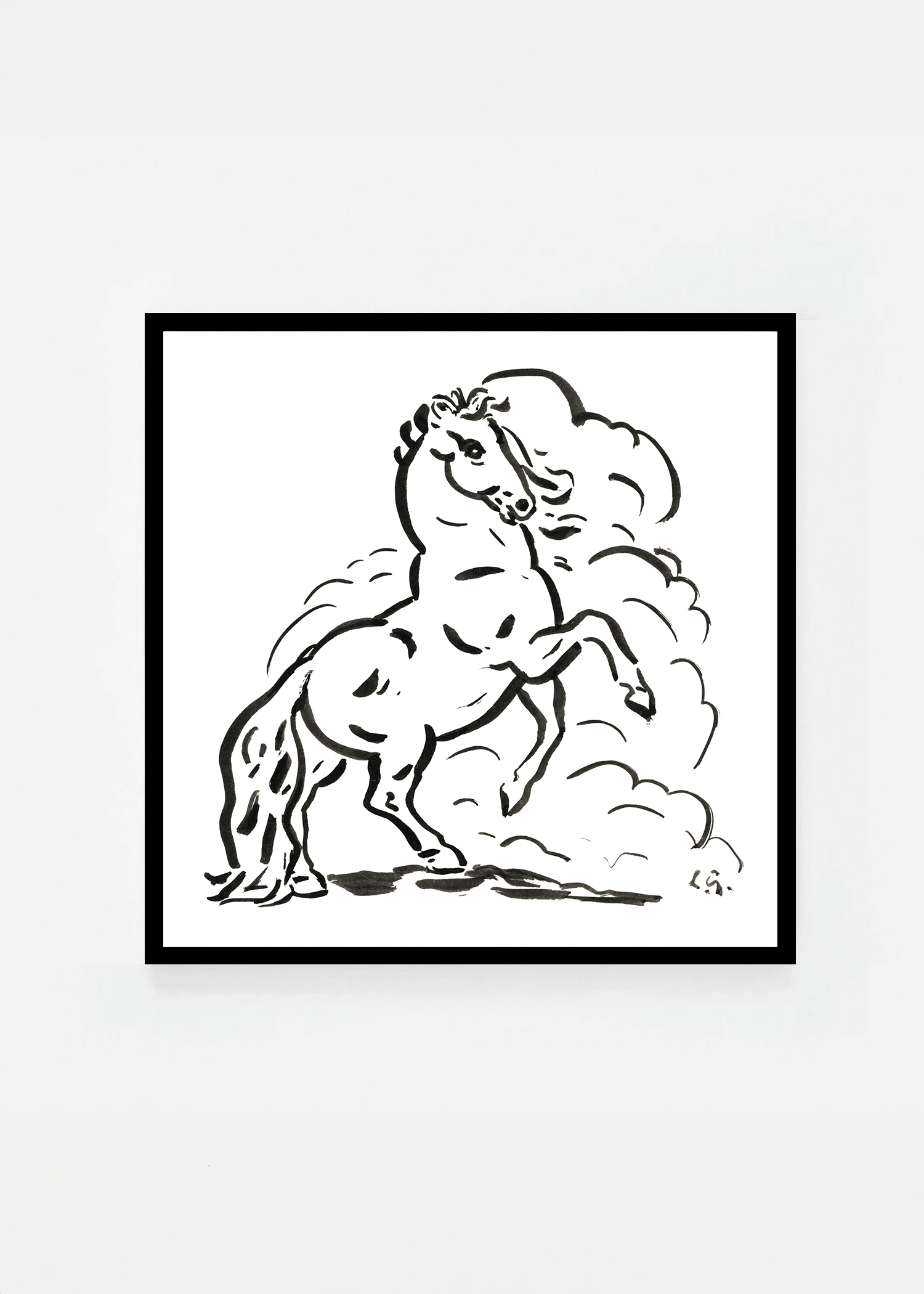 Rearing horse