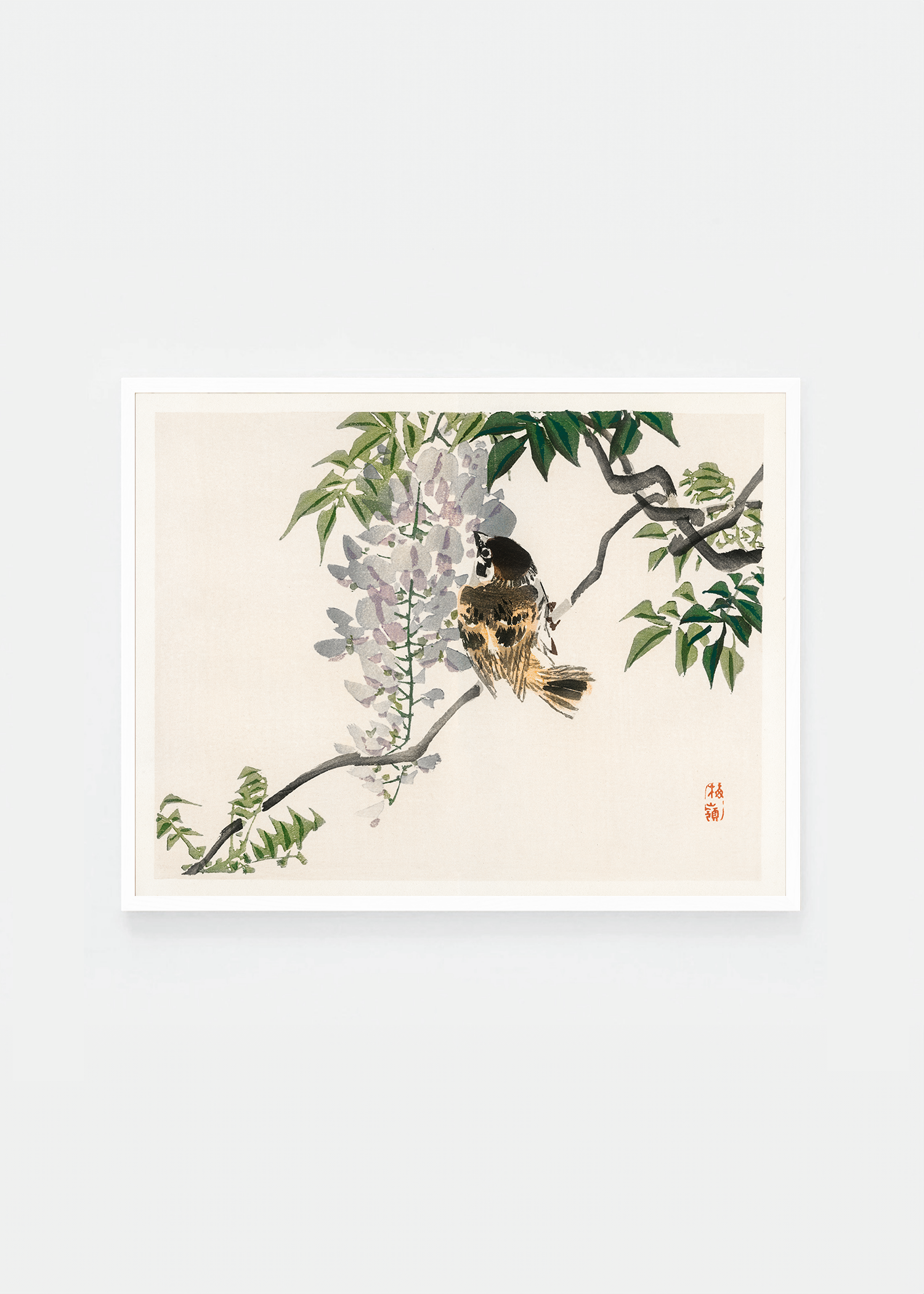 Sparrow on a branch