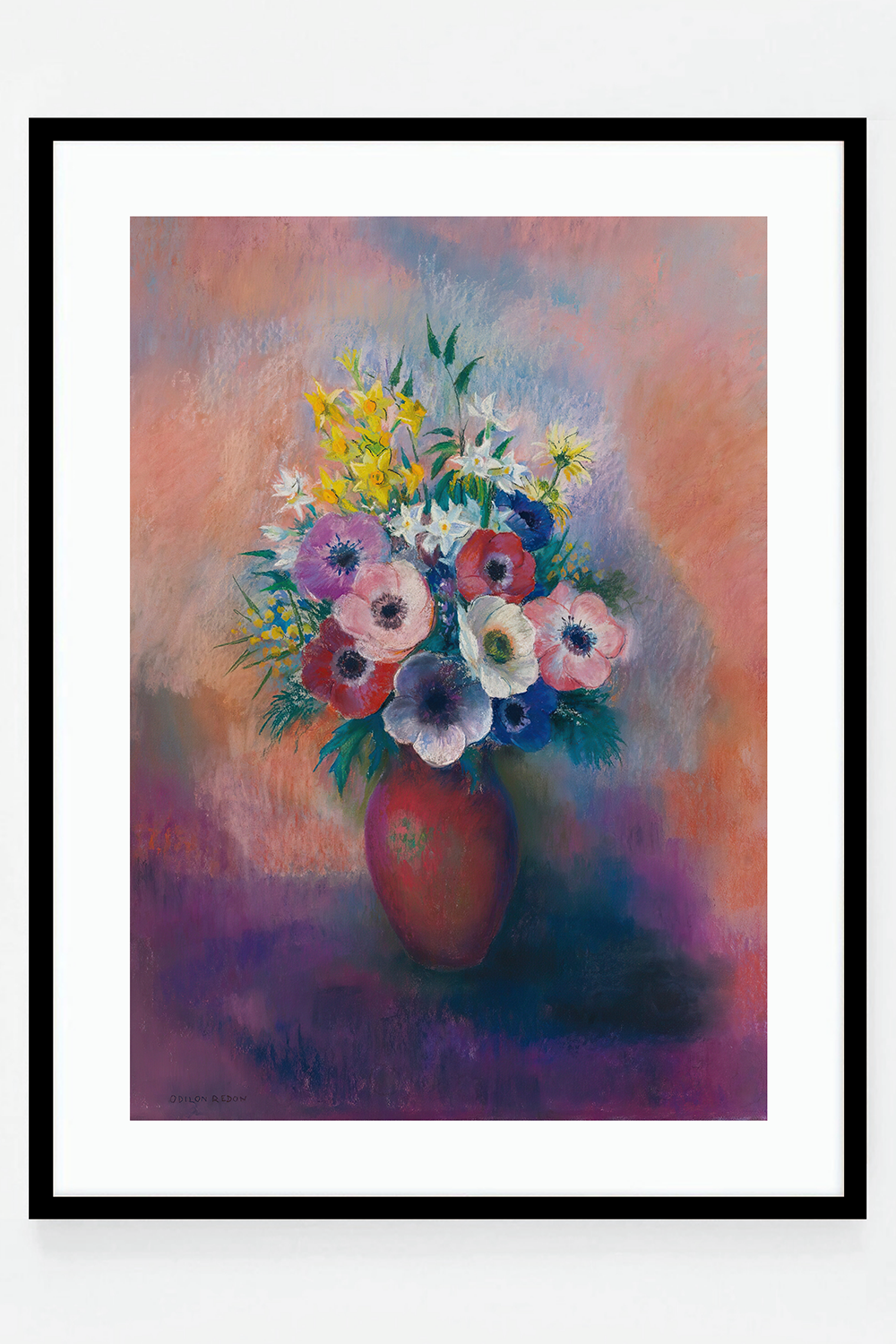 Vase d'anémones