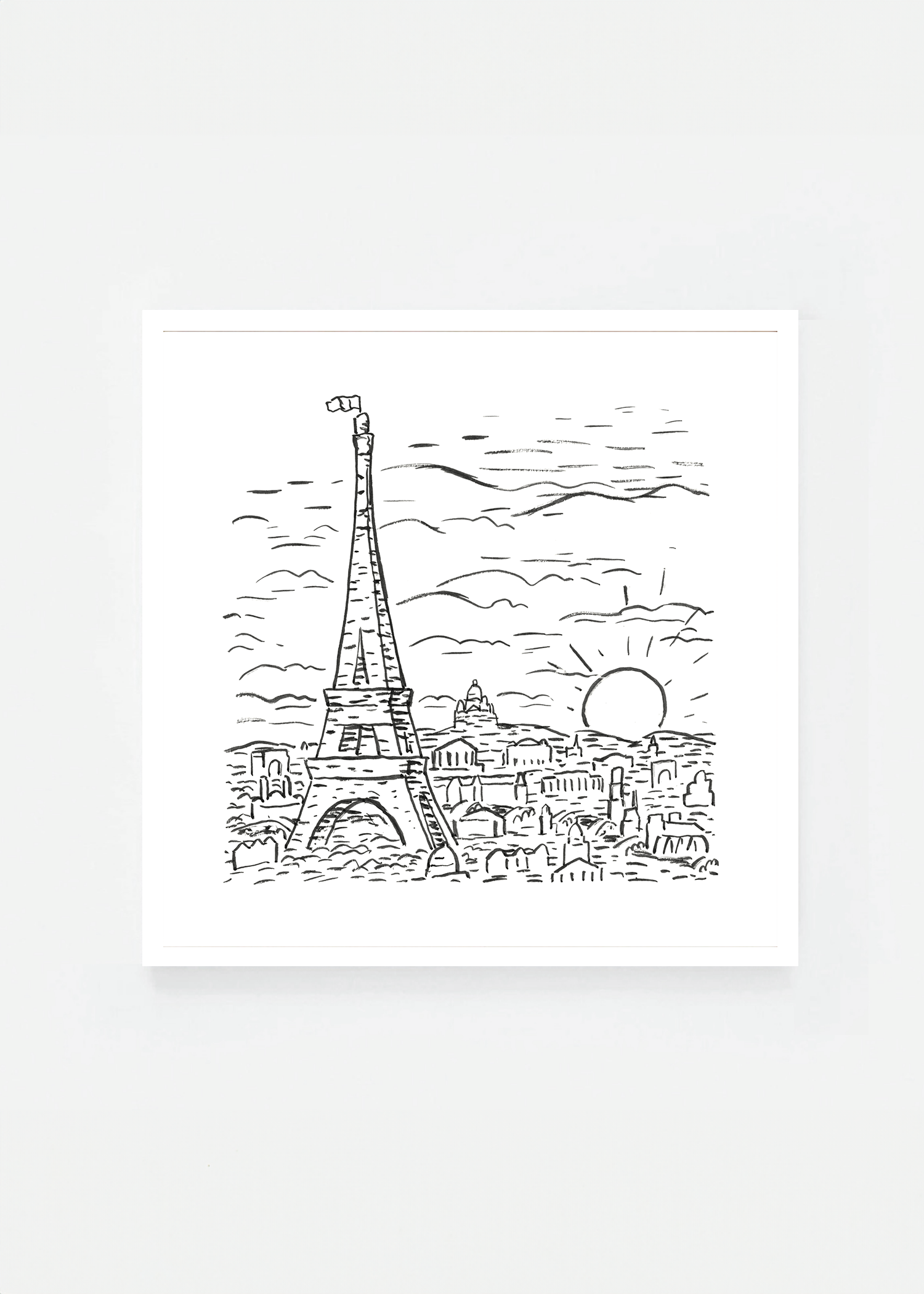 View of the Eiffel Tower in Paris