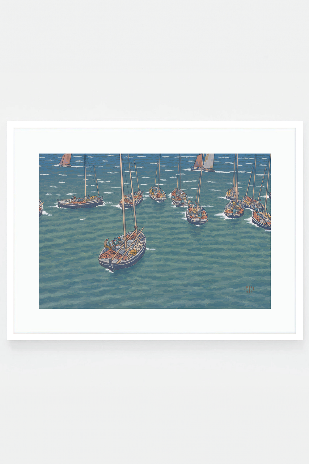 Bateaux au mouillage à Tréboul