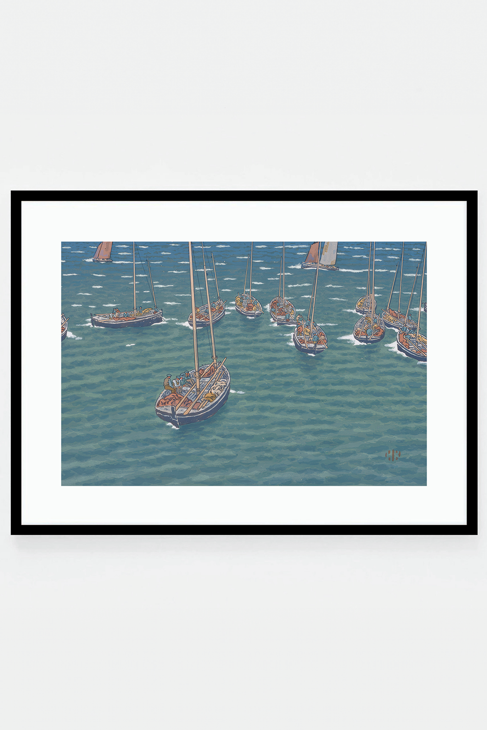 Bateaux au mouillage à Tréboul