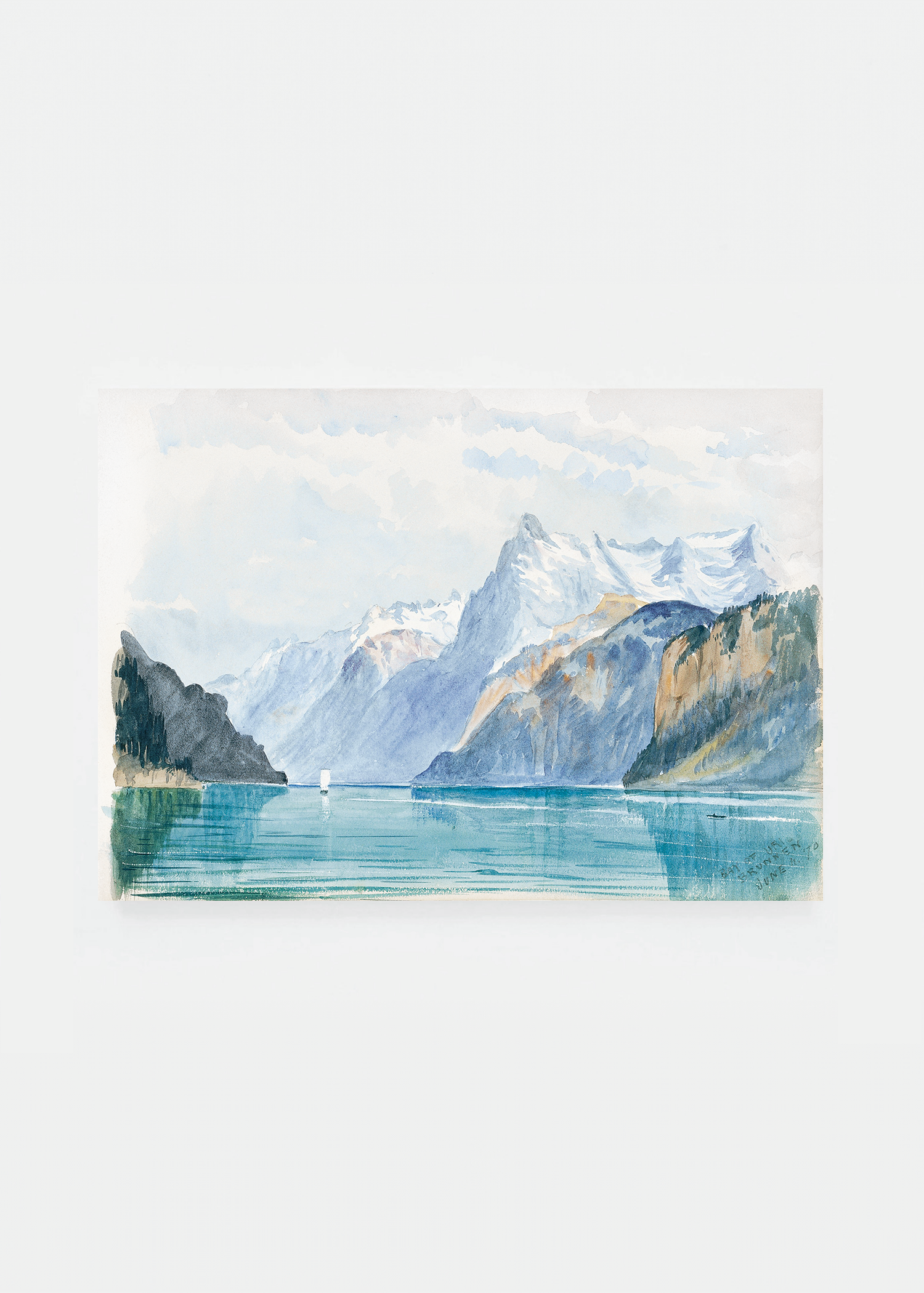 Bay of Uri Brunnen from Switzerland
