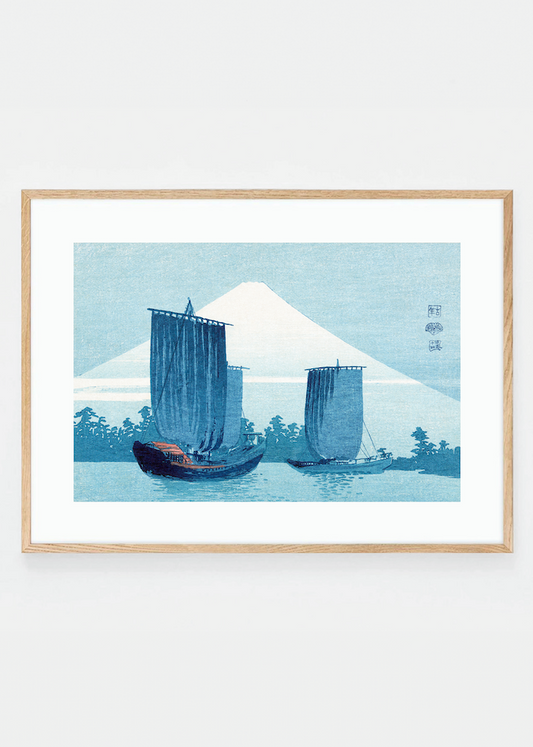 Boat and Mount Fuji