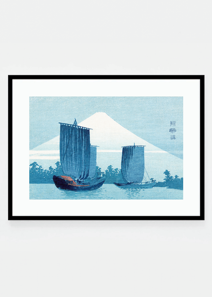 Boat and Mount Fuji