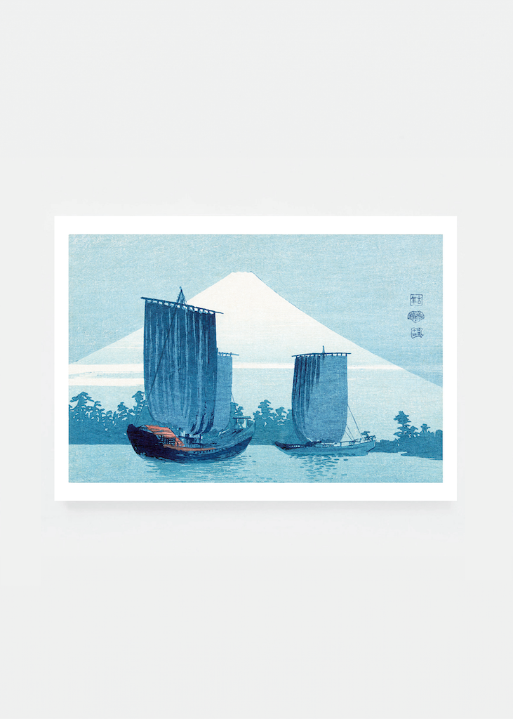 Boat and Mount Fuji