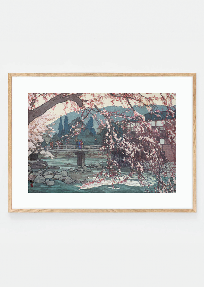 Bridge and cherry blossom