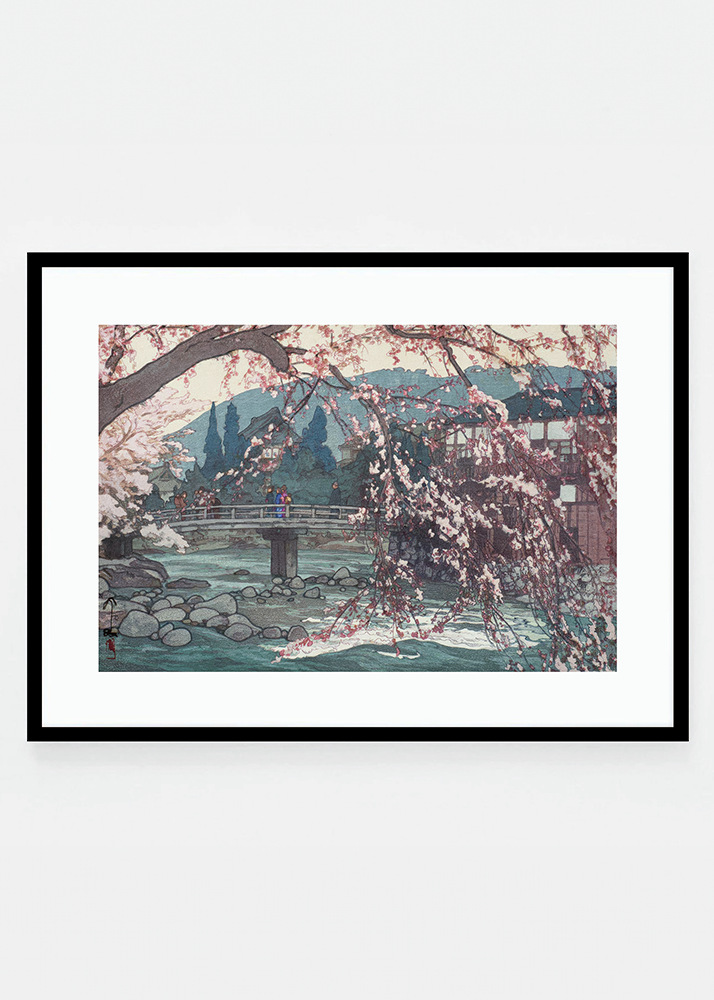 Bridge and cherry blossom