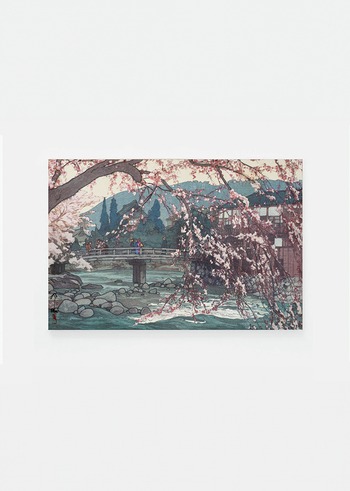 Bridge and cherry blossom