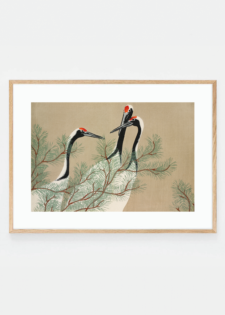 Three cranes