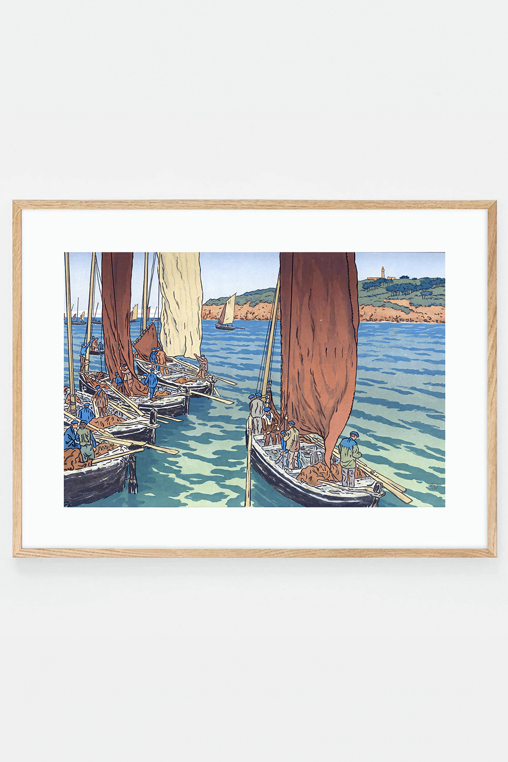 Départ de bateaux à Tréboul