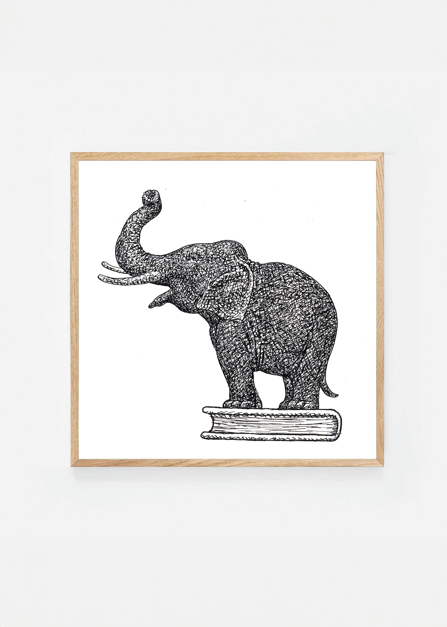 Elephant on book