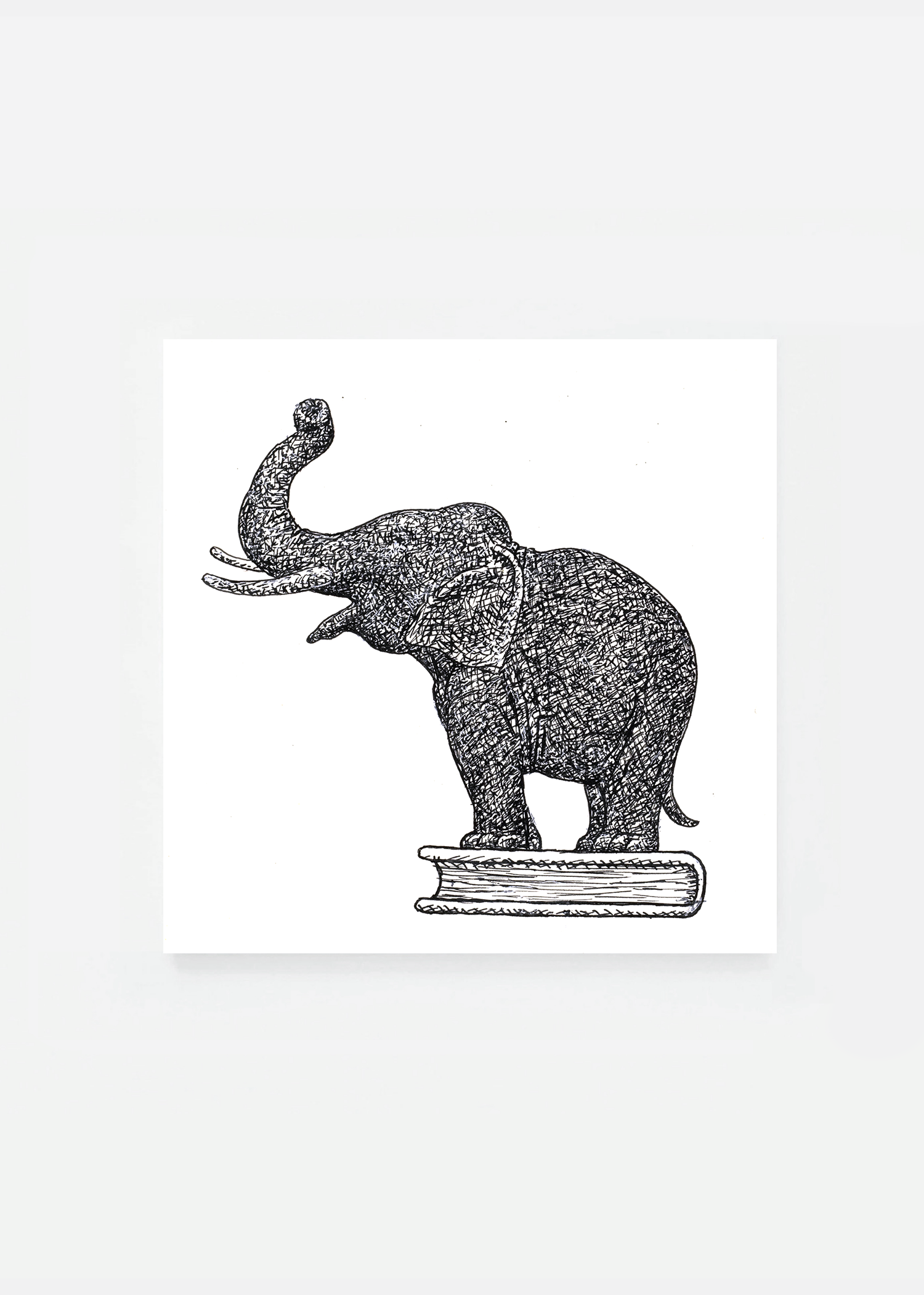 Elephant on book
