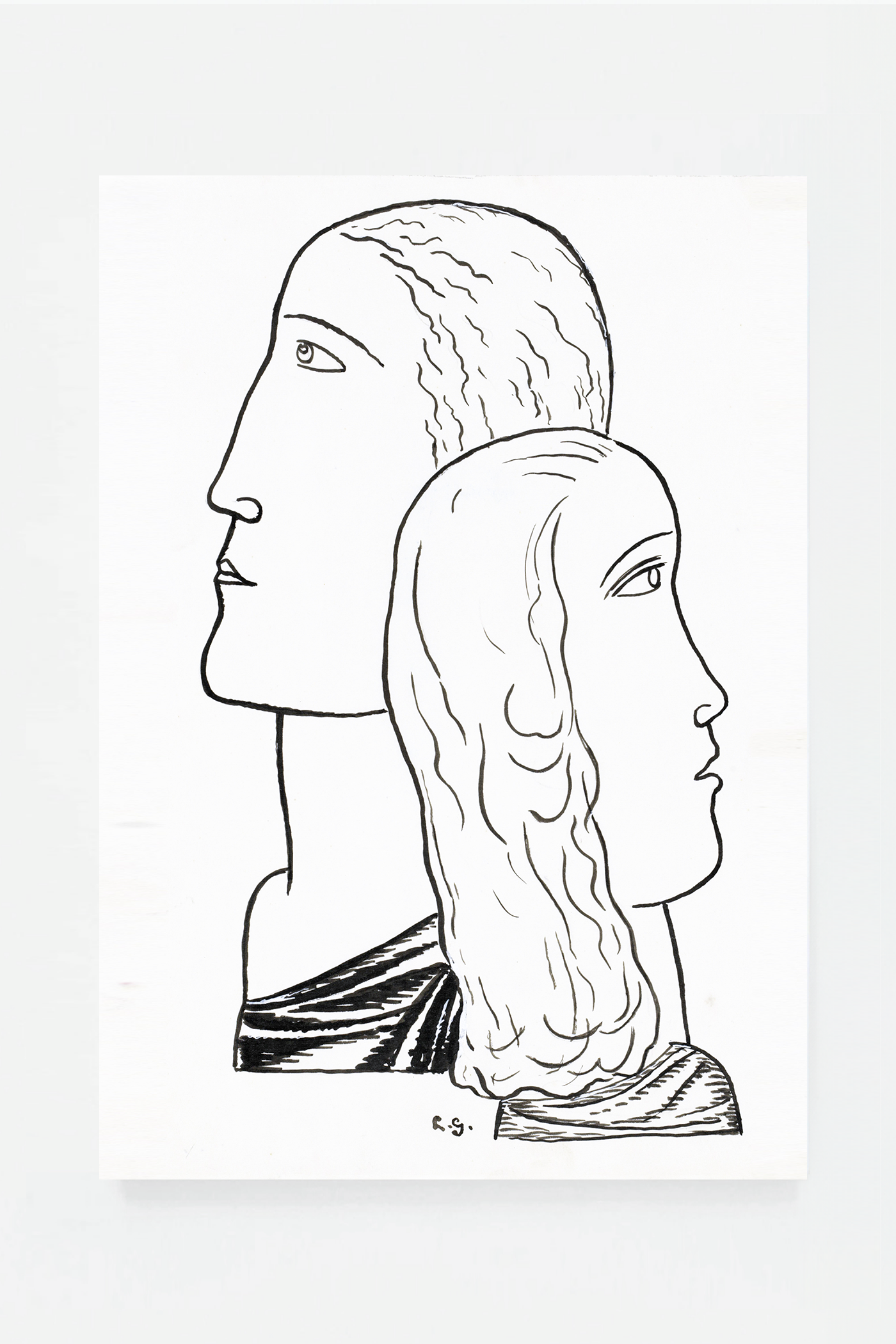 Face of a man and a woman