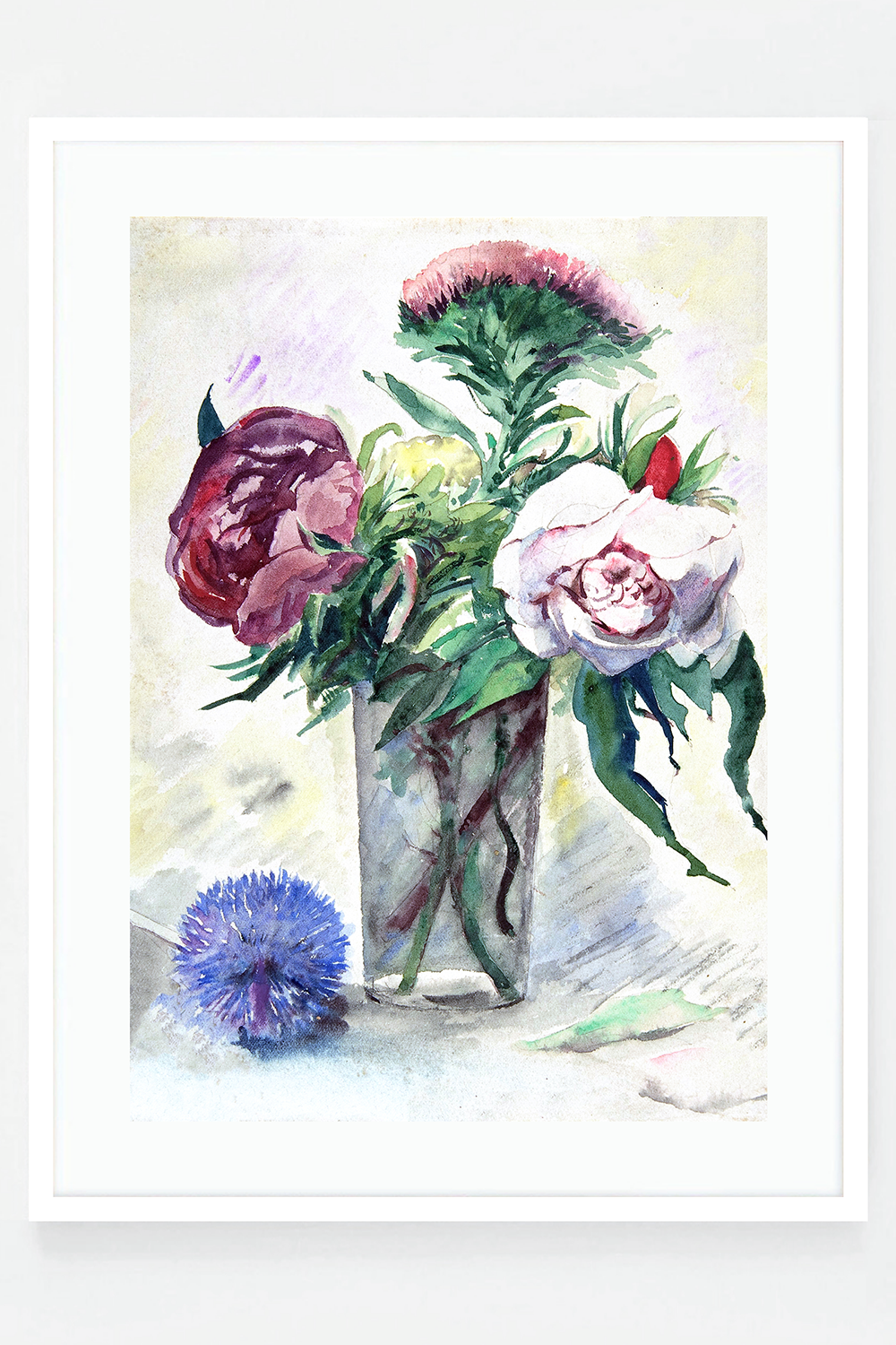 Flowers in a glass vase