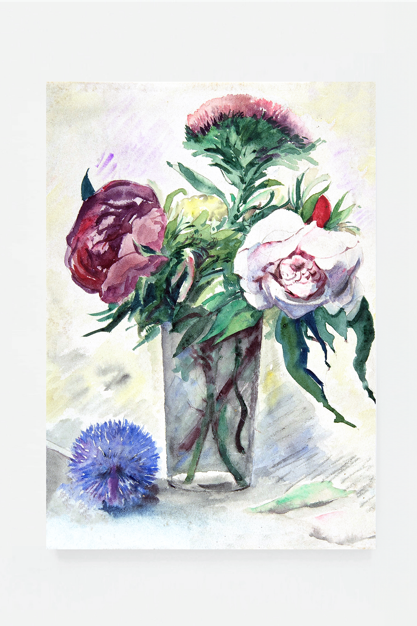 Flowers in a glass vase