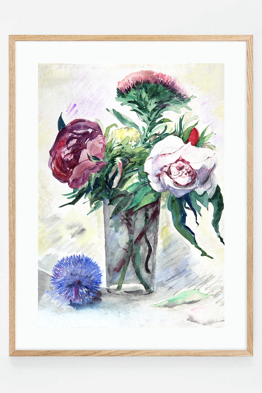 Flowers in a glass vase
