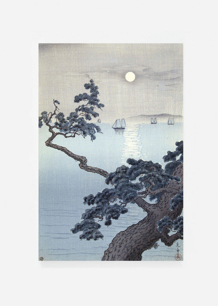 Full Moon at Akashi Beach
