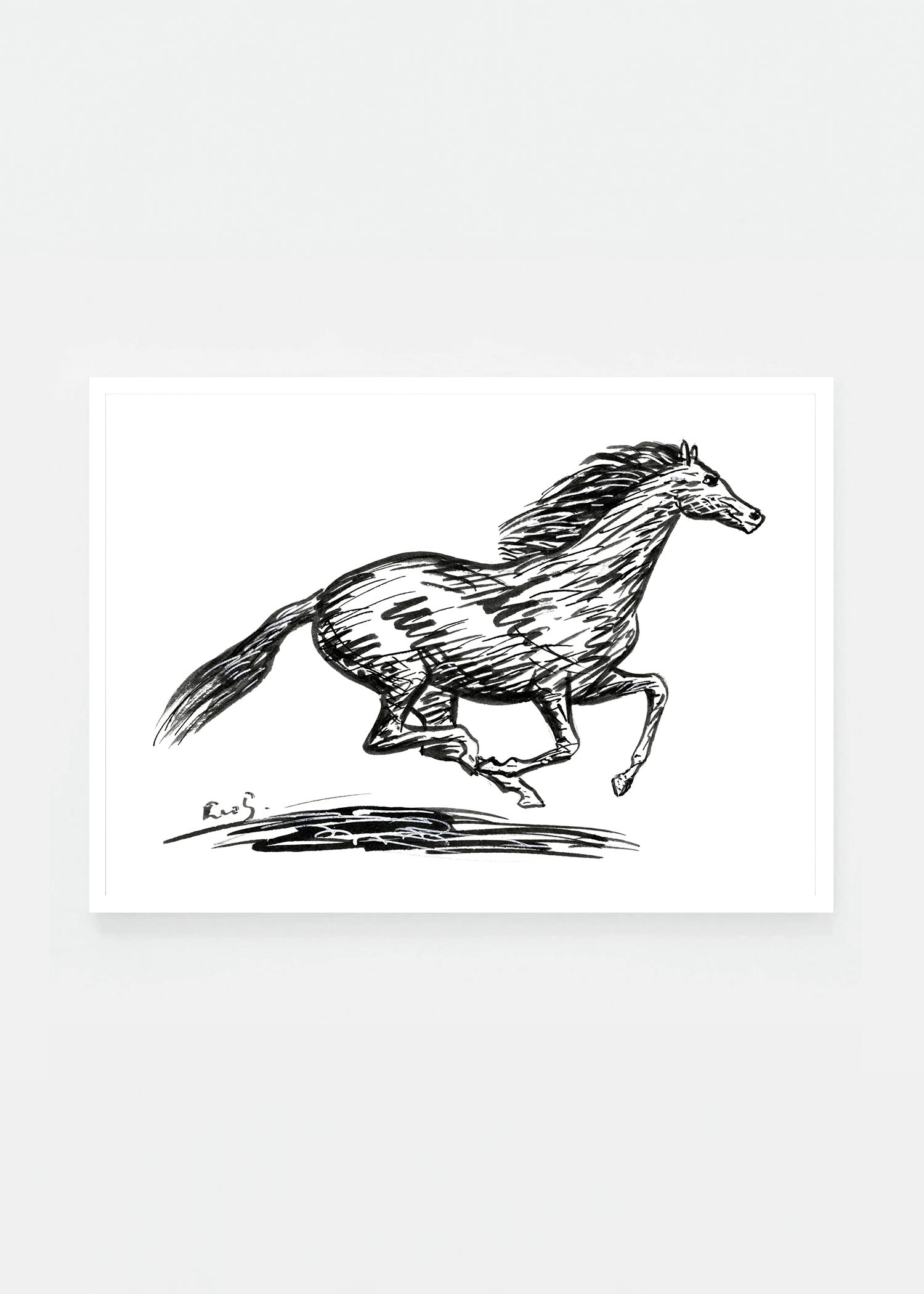 Galloping horse