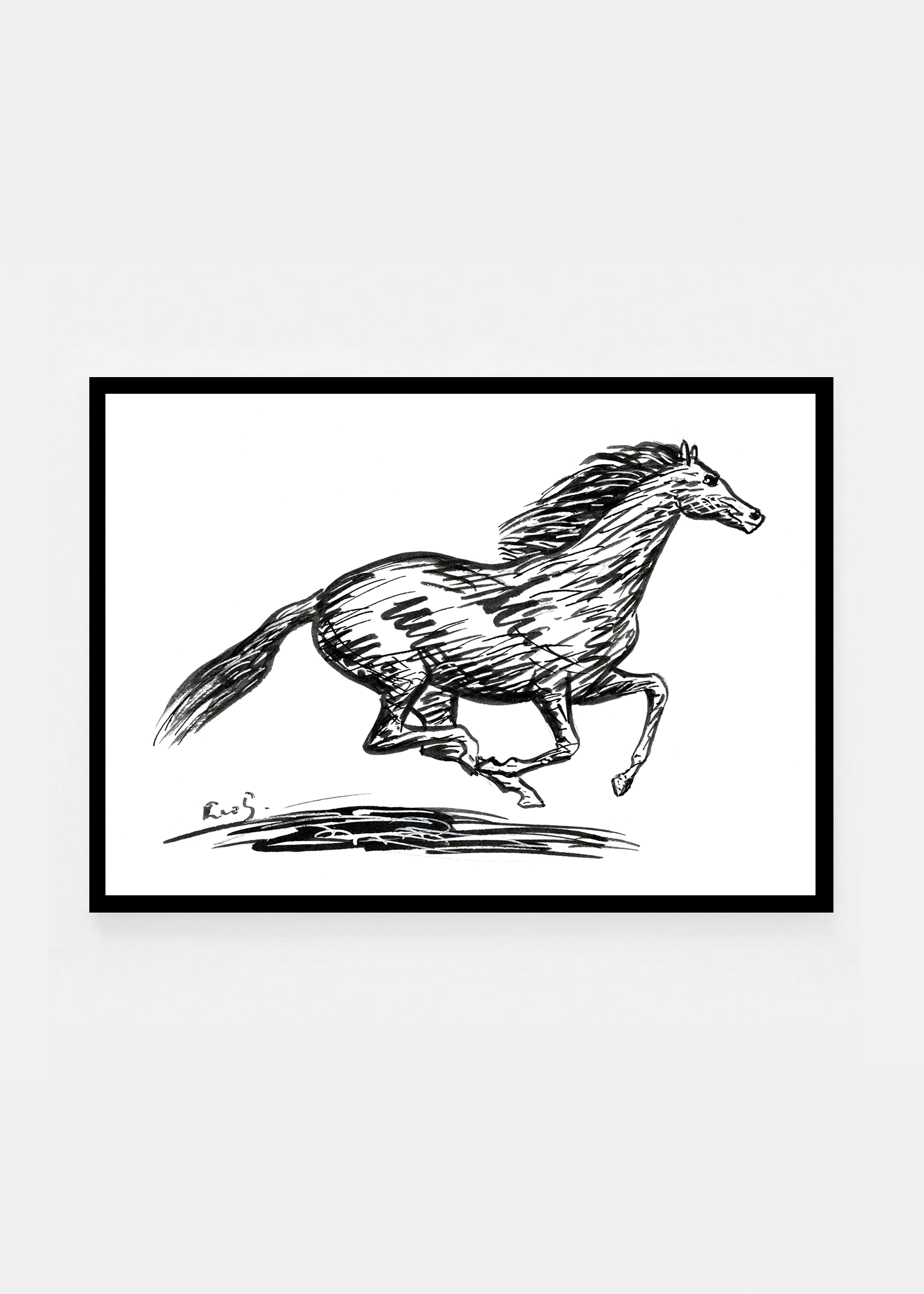 Galloping horse