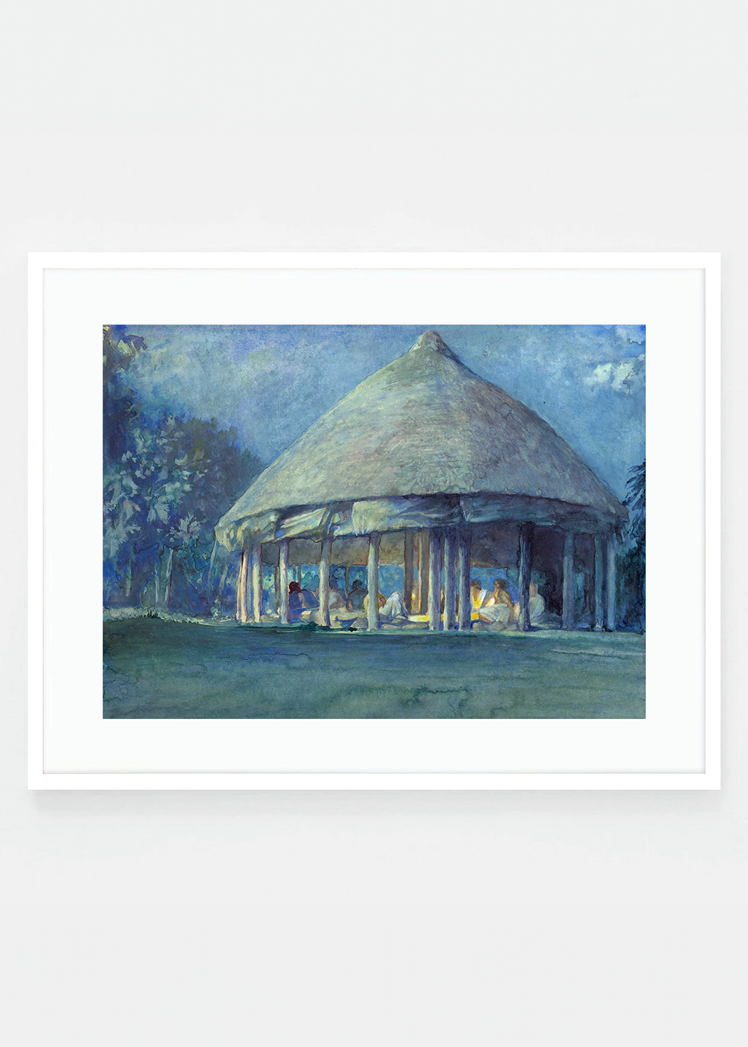 Hut in Moonlight, Iva, Savaii