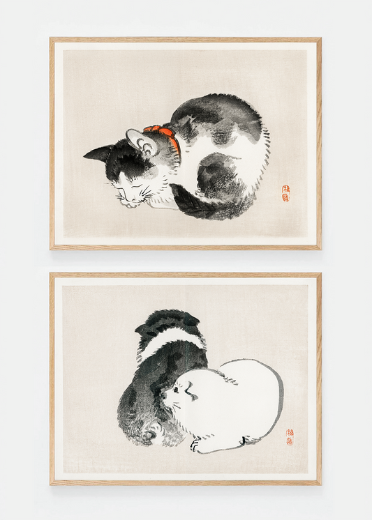 Set of two animal art prints III