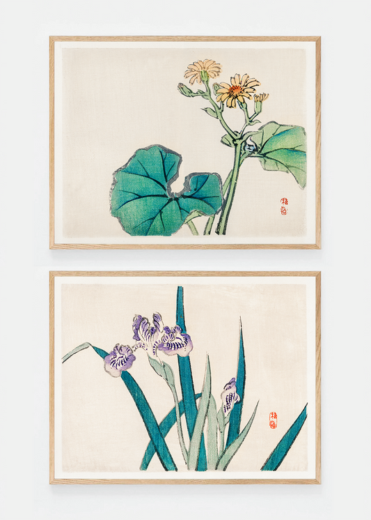 Set of two flora art prints II