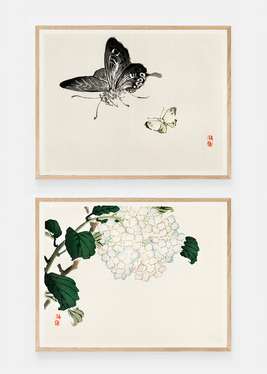 Set of two flora art prints III