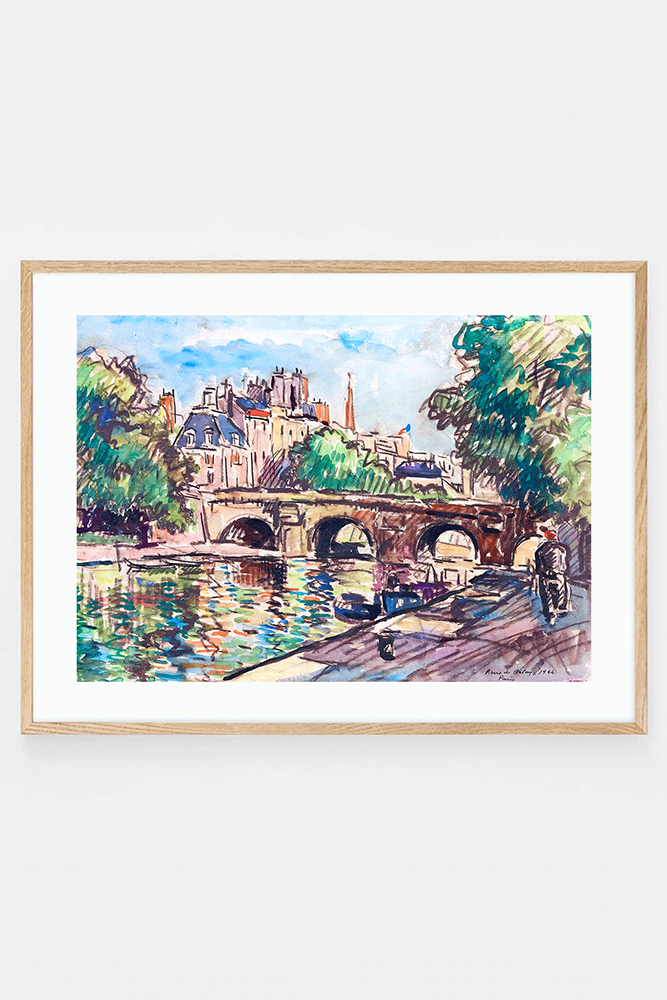 Le Pont-Neuf et la Cité du côté du quai Conti