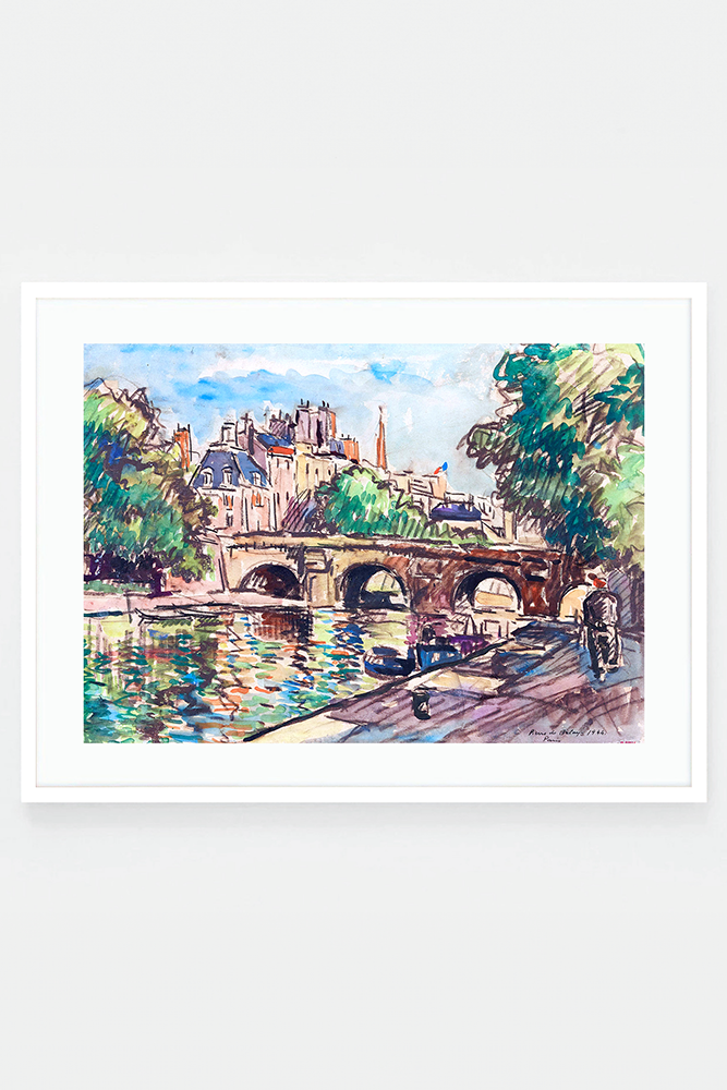 Le Pont-Neuf et la Cité du côté du quai Conti
