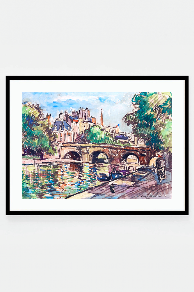 Le Pont-Neuf et la Cité du côté du quai Conti