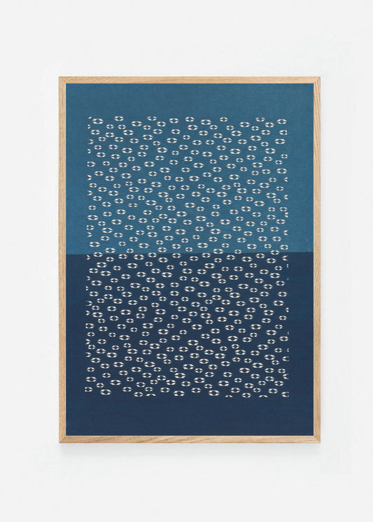 Blue decorative pattern