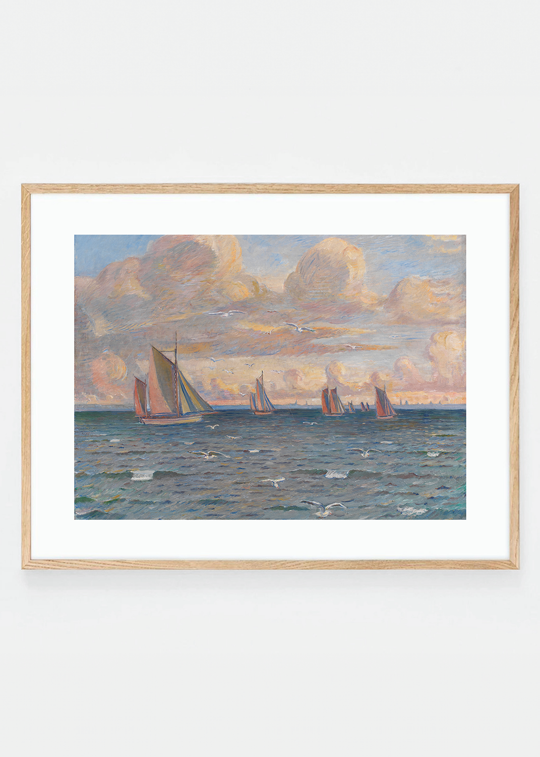 Ships in the sunset