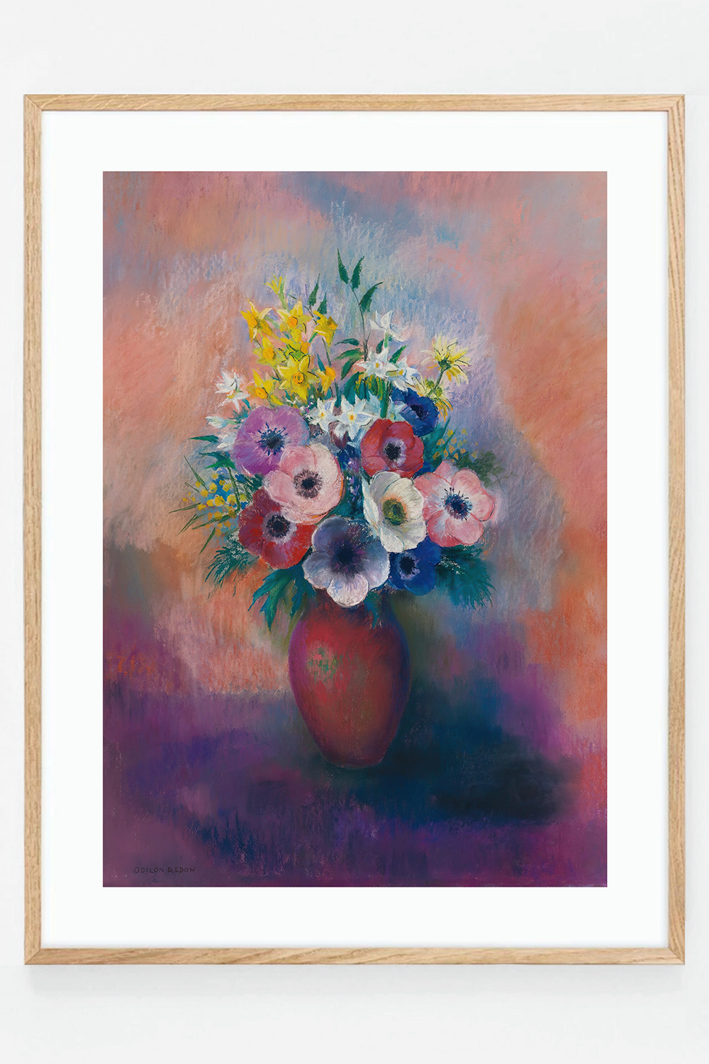 Vase d'anémones