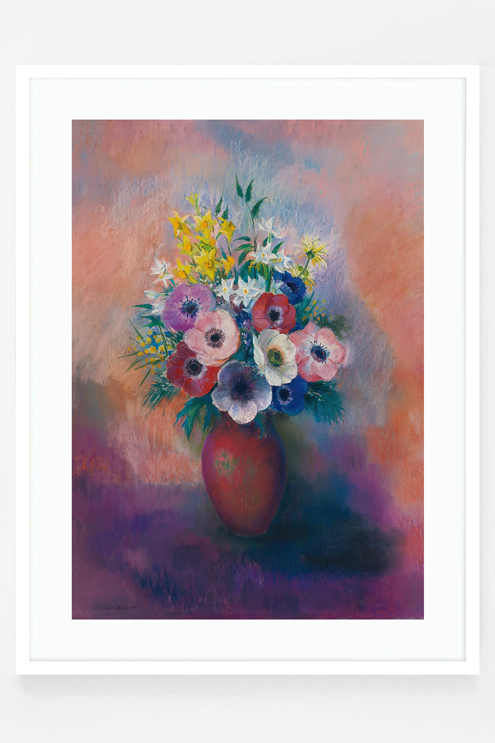 Vase d'anémones