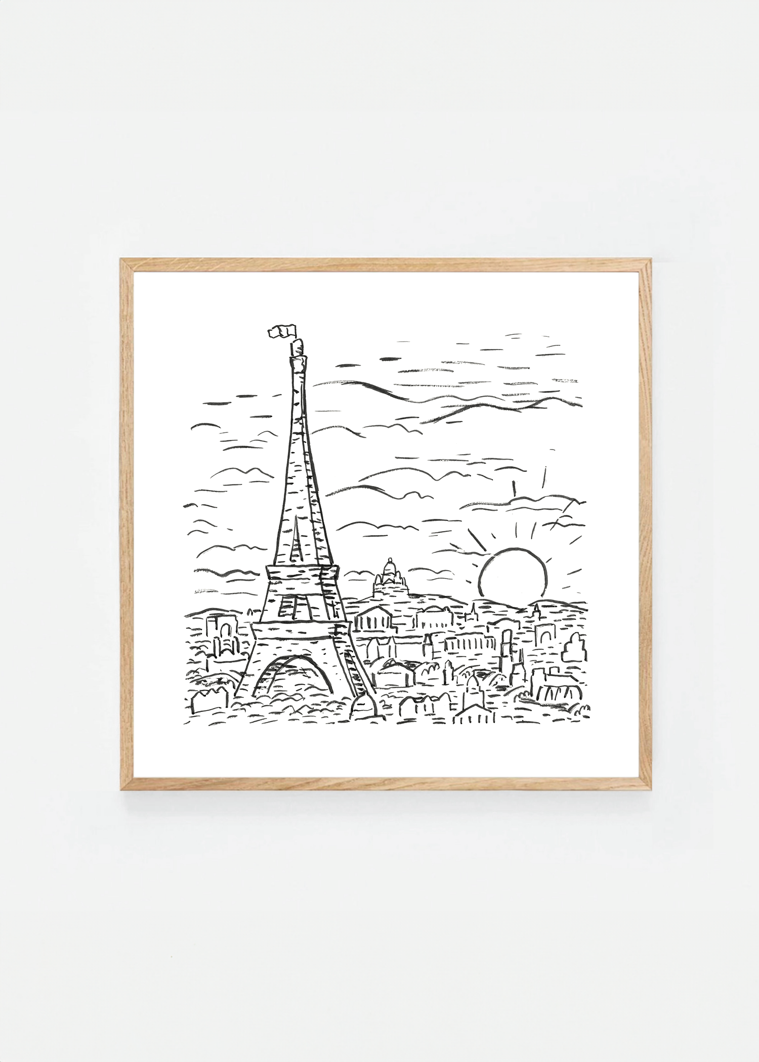 View of the Eiffel Tower in Paris